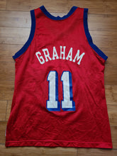 Load image into Gallery viewer, Rare Vintage Mens Champion Philadelphia 76ers Greg Graham Jersey Size 40-Red