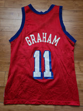 Load image into Gallery viewer, Rare Vintage Mens Champion Philadelphia 76ers Greg Graham Jersey Size 40-Red