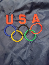 Load image into Gallery viewer, Vintage Mens Starter USA Olympic Rings Zip Up Jacket Size Large