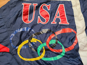 Vintage Mens Starter USA Olympic Rings Zip Up Jacket Size Large