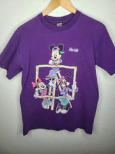 Load image into Gallery viewer, Vintage Mens 90s Mickey, Minnie, and Goofy Hip Hop Florida Tshirt Size Medium-Purple