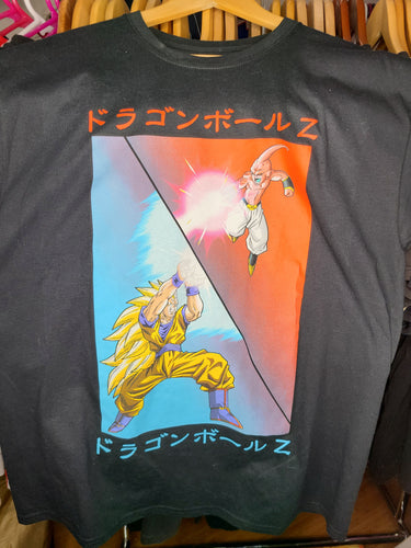 Mens Dragon Ball Z Goku SSJ3/Majin Buu Tshirt Size Large-Black