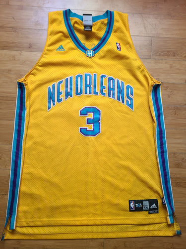 Mens Adidas New Orleans Hornets Chris Paul Swingman Jersey Size XXL-Yellow