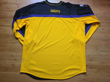 Load image into Gallery viewer, Vintage Mens Nike Los Angeles Lakers L/S Warm Up Shirt Size XXL-Black
