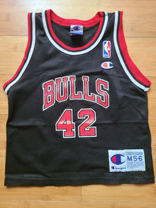 Vintage Toddler Champion Chicago Bulls Elton Brand Jersey Size Medium(5-6)-Black