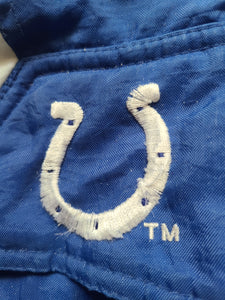 Vintage Mens Starter Indianapolis Colts 3/4 Pullover Jacket Size Large-Blue
