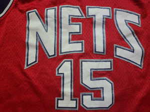 Vintage Mens Adidas New Jersey Nets Vince Carter Swingman Jersey Size XL-Red