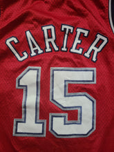 Load image into Gallery viewer, Vintage Mens Adidas New Jersey Nets Vince Carter Swingman Jersey Size XL-Red
