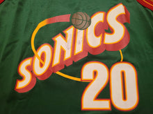 Load image into Gallery viewer, Vintage Mens Champion Seattle Supersonics Gary Payton Jersey Size 48-Green