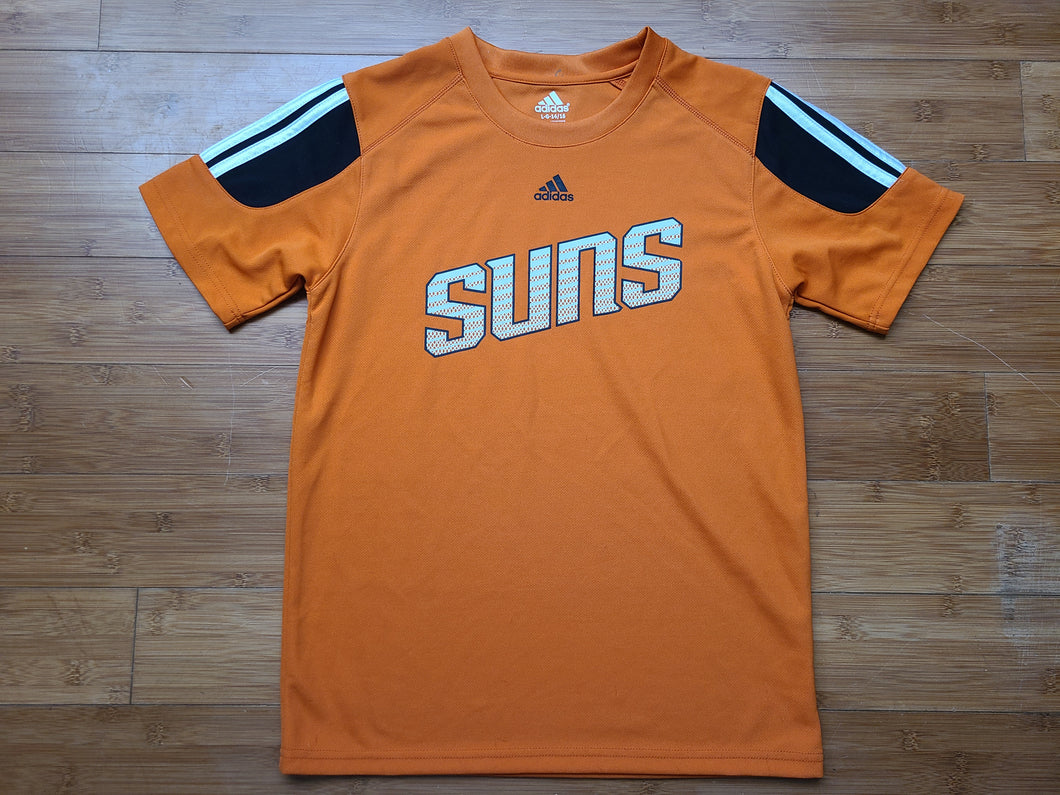 Vintage Youth Adidas Phoenix Suns Blank Sleeved Jersey Size Large(14-16)-Orange.