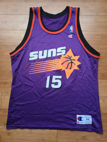 Vintage Mens Champion Phoenix Suns Danny Manning Jersey Size 44-Purple