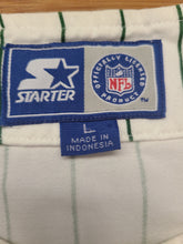 Load image into Gallery viewer, Vintage Mens Starter Green Bay Packers Pinstripe Jersey Size Large-White