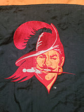 Load image into Gallery viewer, Vintage Mens Starter Tampa Bay Buccaneers 3/4 Pullover Hooded Jacket Size Small-Black