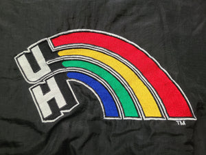 Vintage Mens Starter Hawaii Rainbow Warriors Button Up Jacket Size Medium