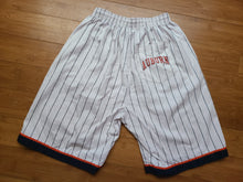 Load image into Gallery viewer, Rare Vintage Mens Starter Auburn Tigers Pinstripe Shorts Size Large-White