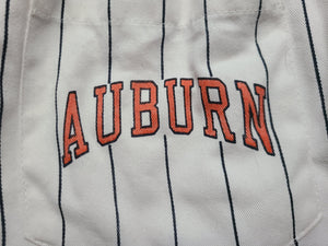 Rare Vintage Mens Starter Auburn Tigers Pinstripe Shorts Size Large-White
