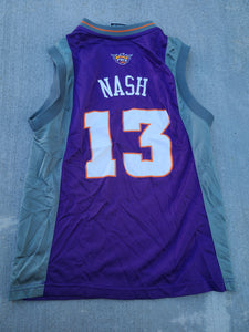 Vintage Youth Adidas Phoenix Suns Steve Nash Jersey Size Medium(10-12)-Purple