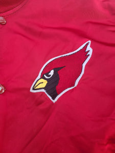 Vintage Mens Starter Arizona Cardinals Satin Jacket Size Large-Red