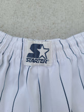 Load image into Gallery viewer, Vintage Mens Starter New York Yankees Pinstripe Shorts Size Small-White