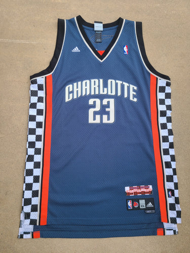 Rare Adidas Charlotte Bobcats Jason Richardson Racing Night Swingman Jersey Size XXL-Blue