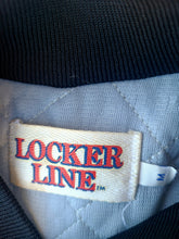 Load image into Gallery viewer, Rare Vintage Mens Locker Line Tampa Bay Buccaneers Satin Jacket Size Medium-Black