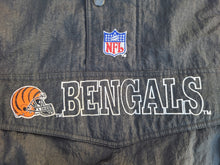 Load image into Gallery viewer, Vintage Mens Starter Cincinnati Bengals Pullover Jacket Size XL-Black